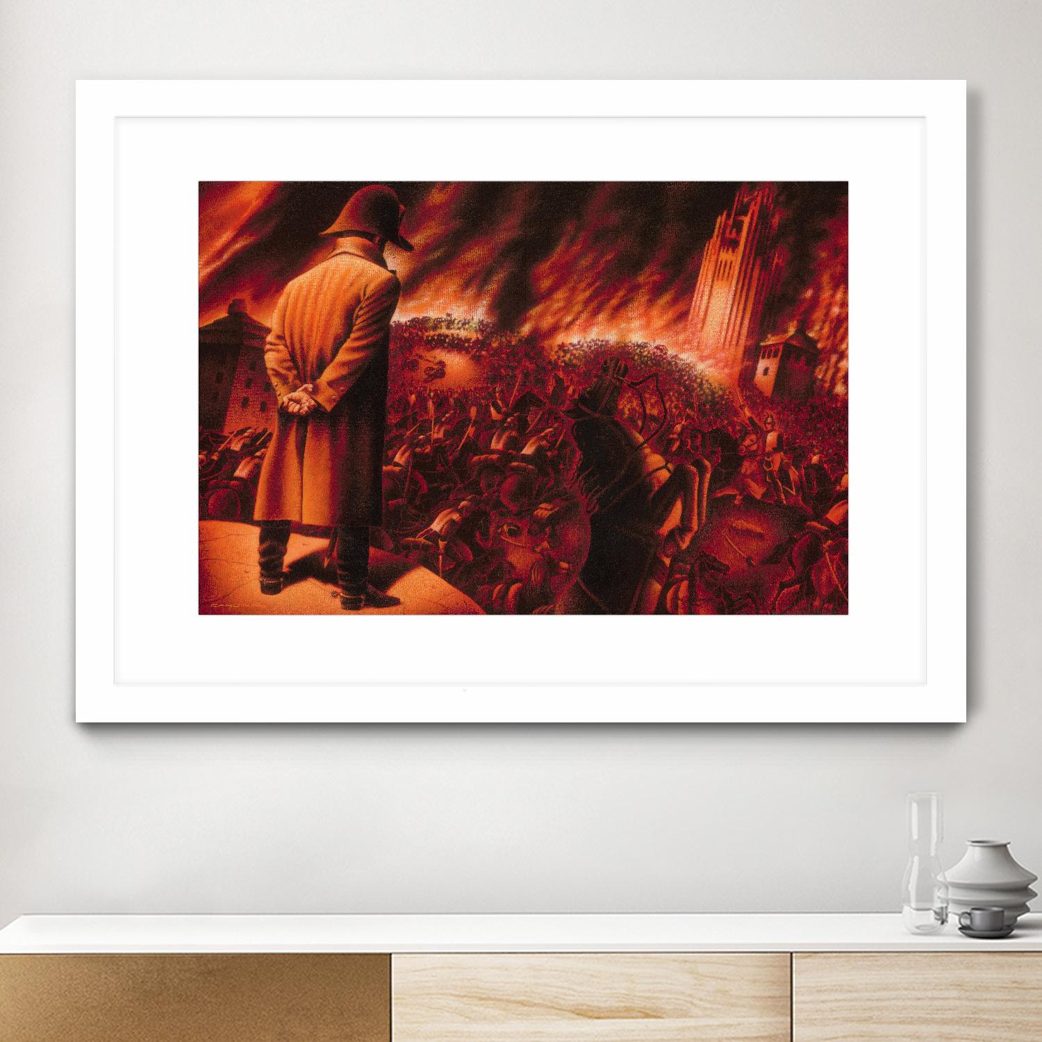 Ira Imperatoris by Alain Cardinal on GIANT ART - red figurative napoleon