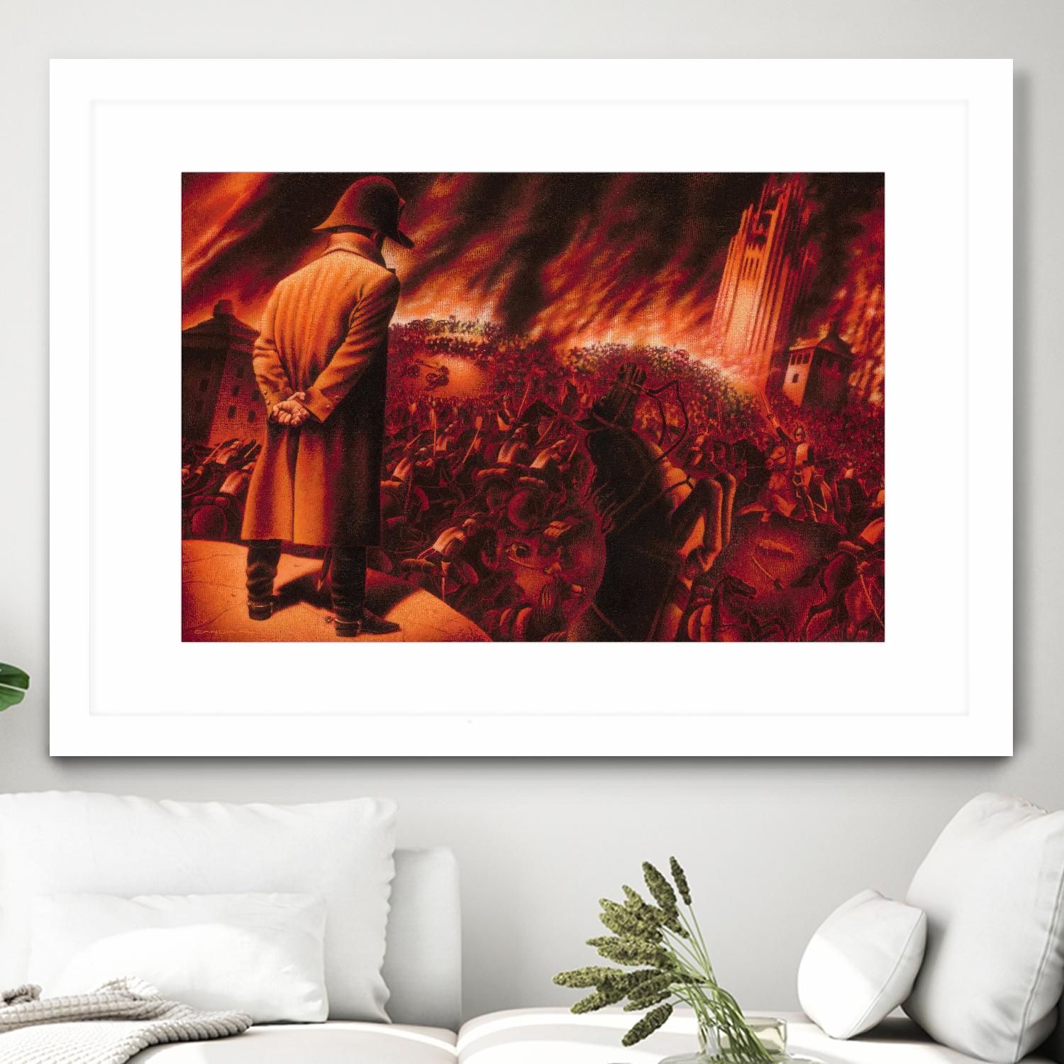 Ira Imperatoris by Alain Cardinal on GIANT ART - red figurative napoleon