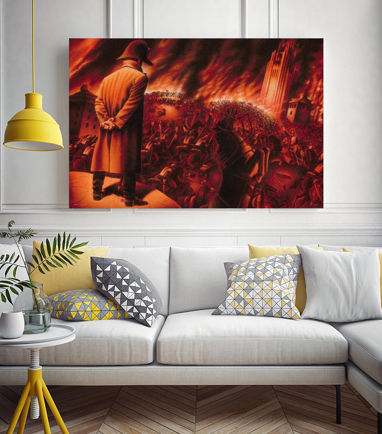 Ira Imperatoris by Alain Cardinal on GIANT ART - red figurative napoleon