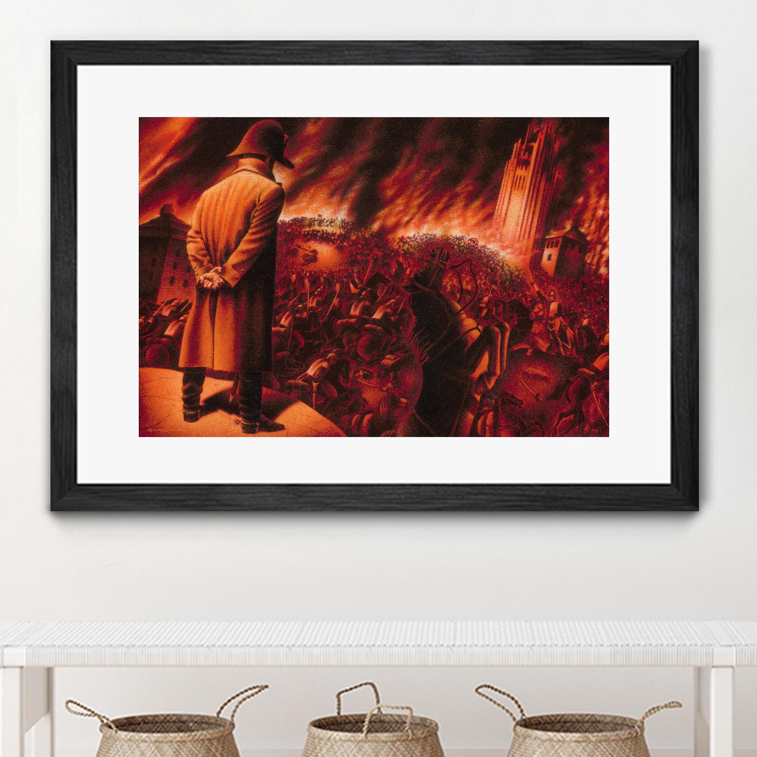 Ira Imperatoris by Alain Cardinal on GIANT ART - red figurative napoleon