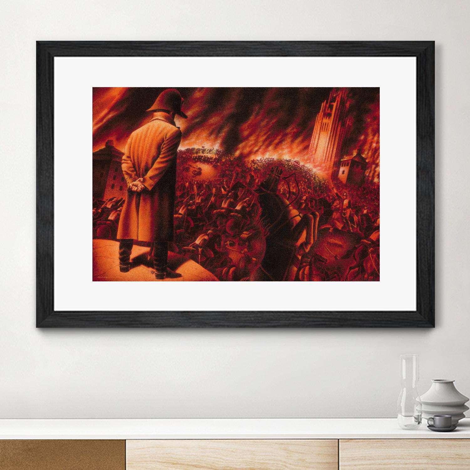 Ira Imperatoris by Alain Cardinal on GIANT ART - red figurative napoleon