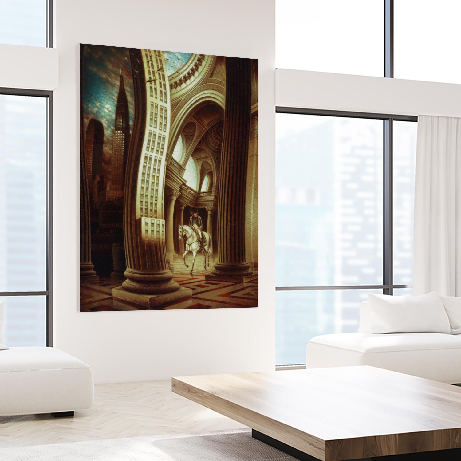 La rôdeur du Pantheon by Alain Cardinal on GIANT ART - beige whimsical napoleon