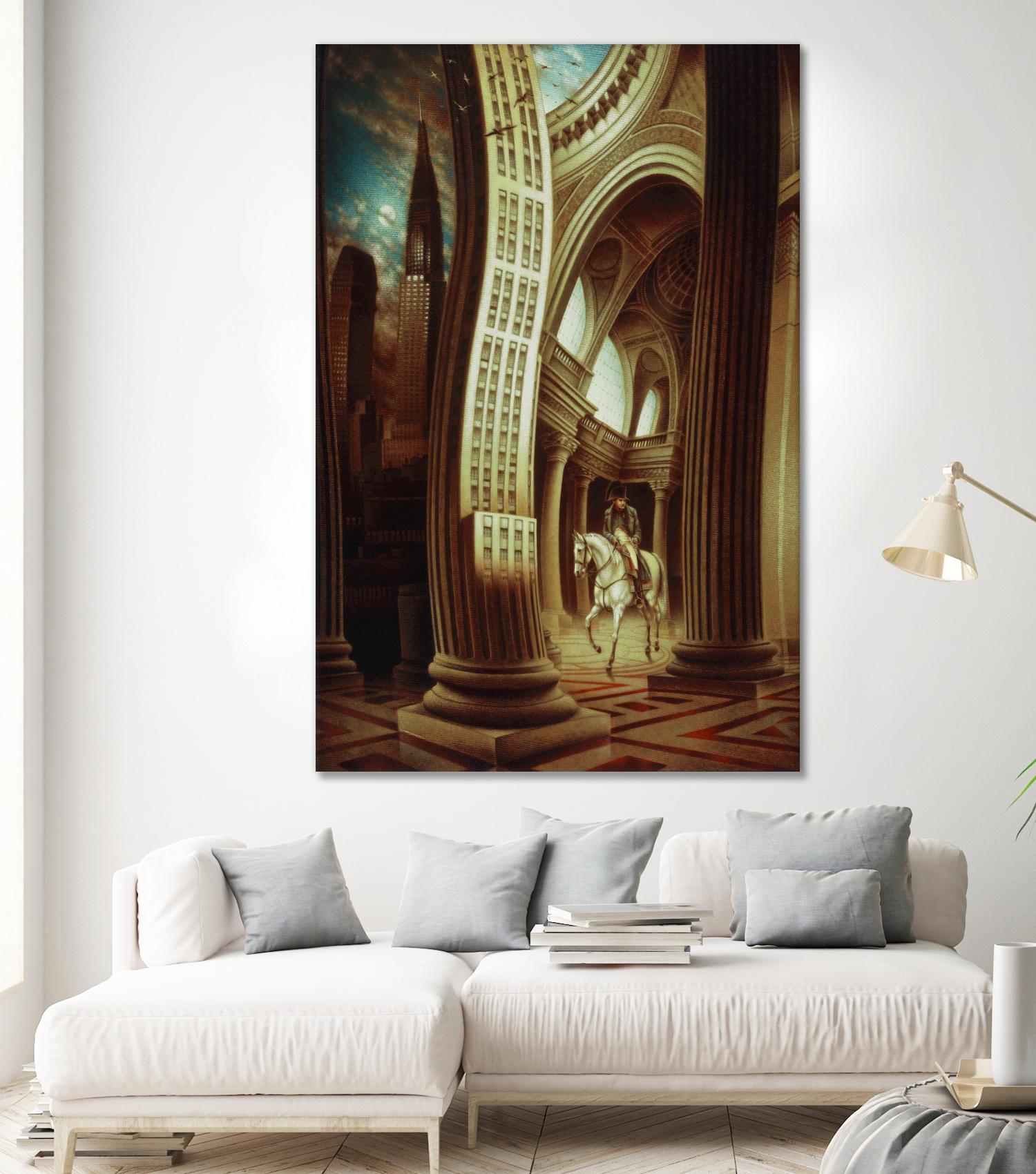 La rôdeur du Pantheon by Alain Cardinal on GIANT ART - beige whimsical napoleon