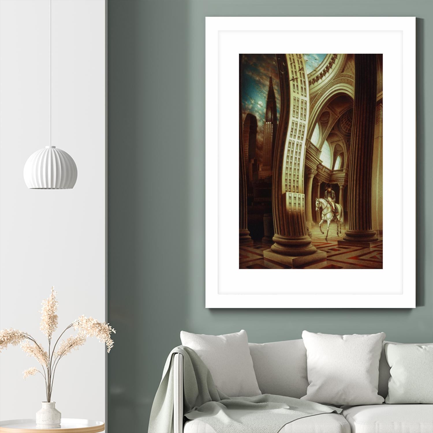 La rôdeur du Pantheon by Alain Cardinal on GIANT ART - beige whimsical napoleon