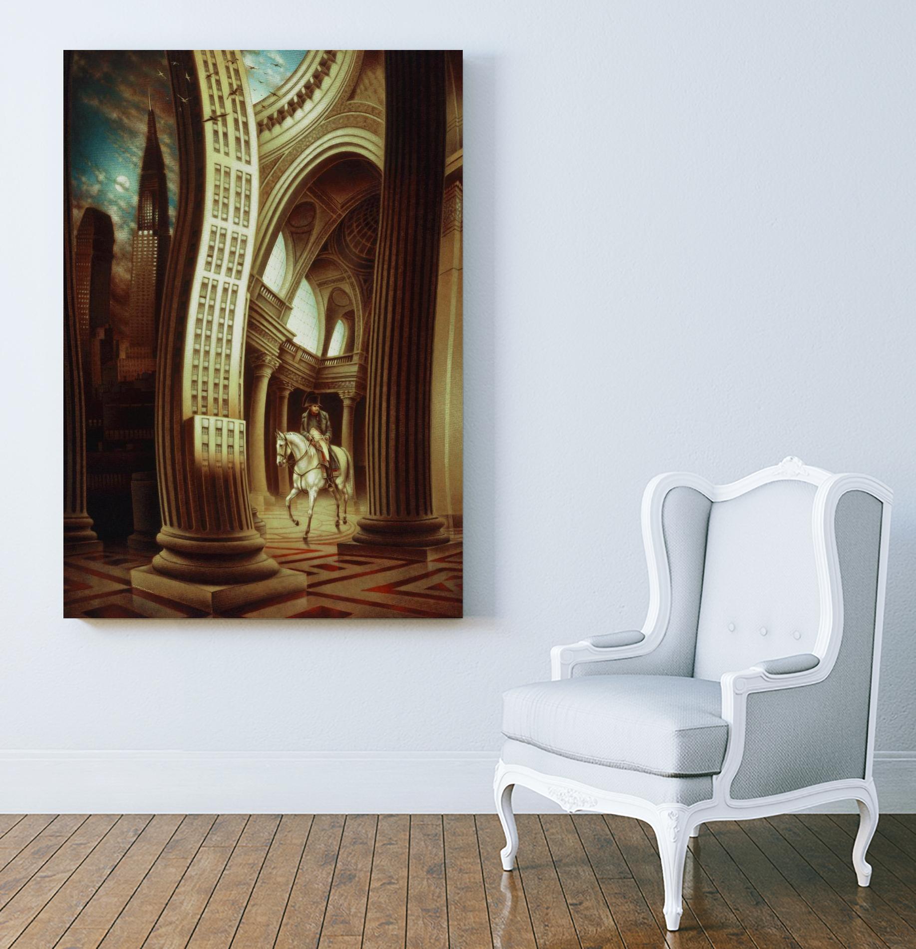 La rôdeur du Pantheon by Alain Cardinal on GIANT ART - beige whimsical napoleon