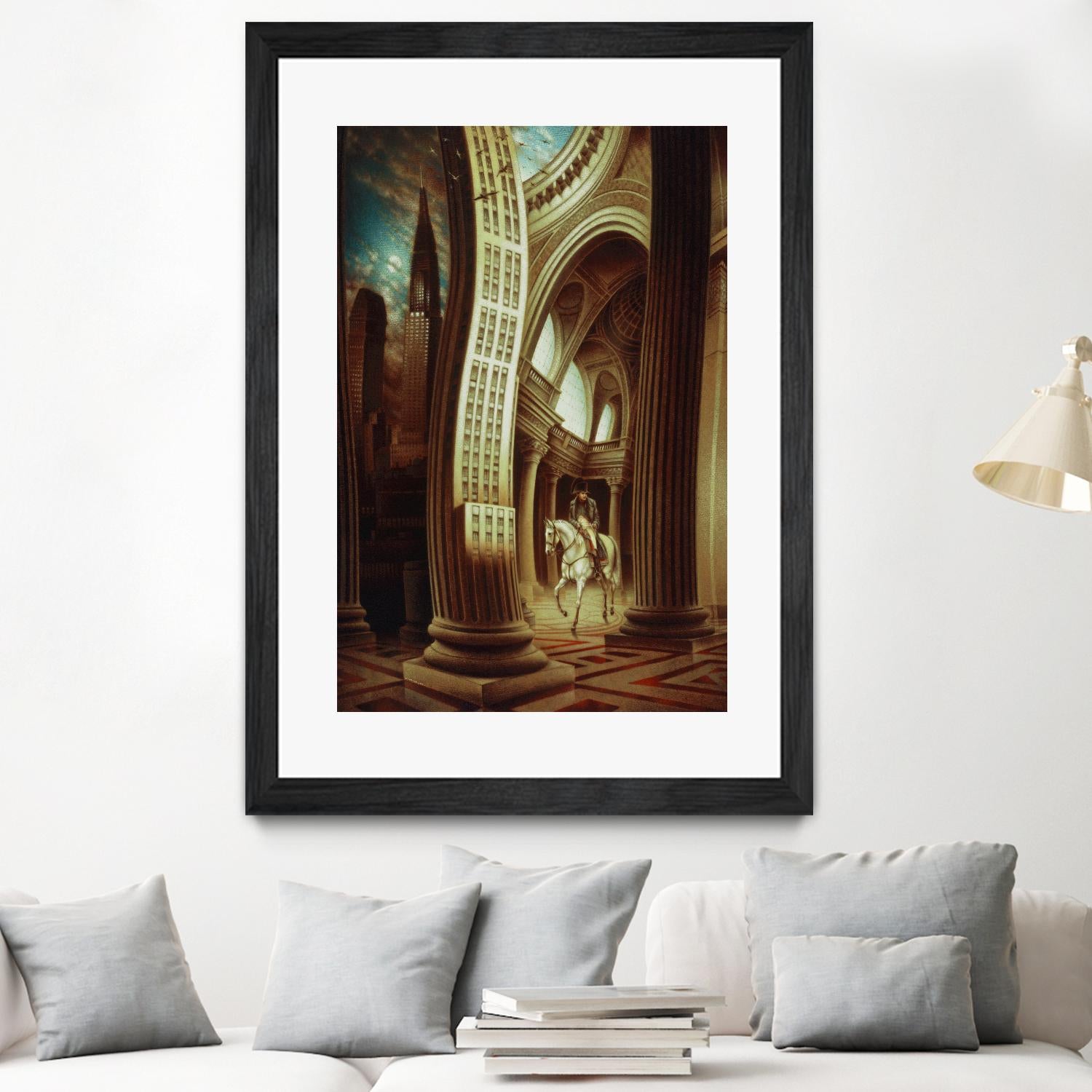 La rôdeur du Pantheon by Alain Cardinal on GIANT ART - beige whimsical napoleon