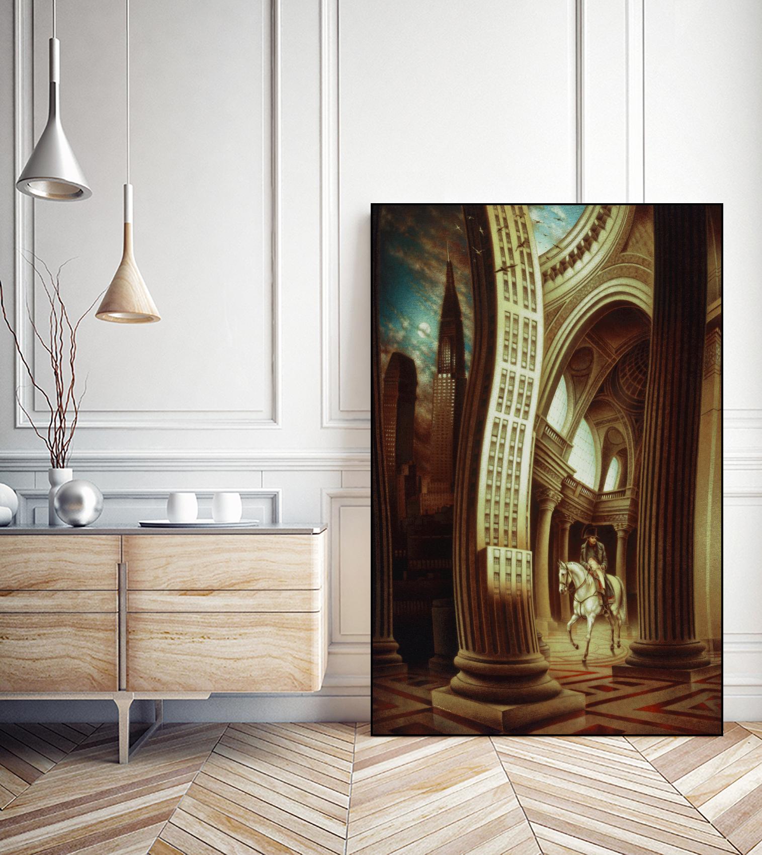 La rôdeur du Pantheon by Alain Cardinal on GIANT ART - beige whimsical napoleon