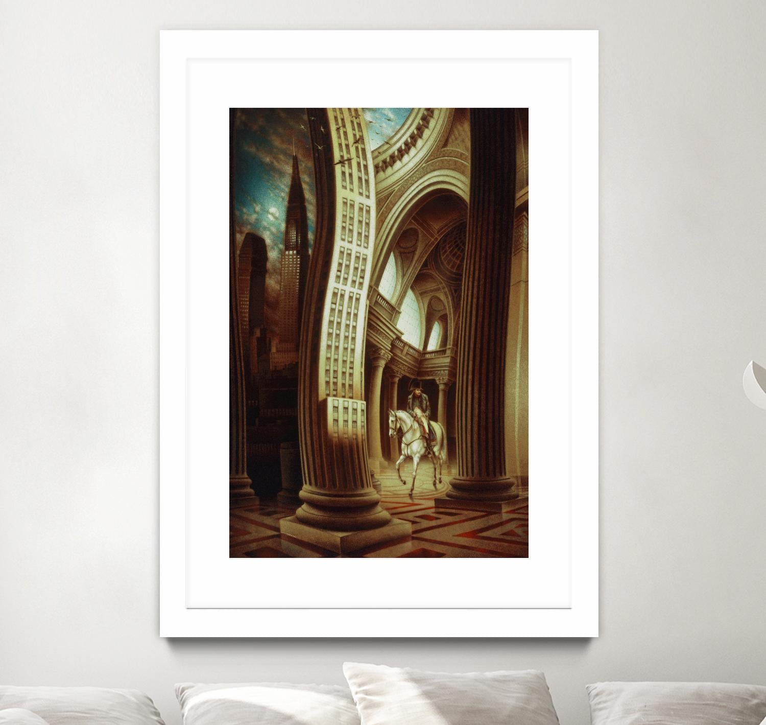 La rôdeur du Pantheon by Alain Cardinal on GIANT ART - beige whimsical napoleon