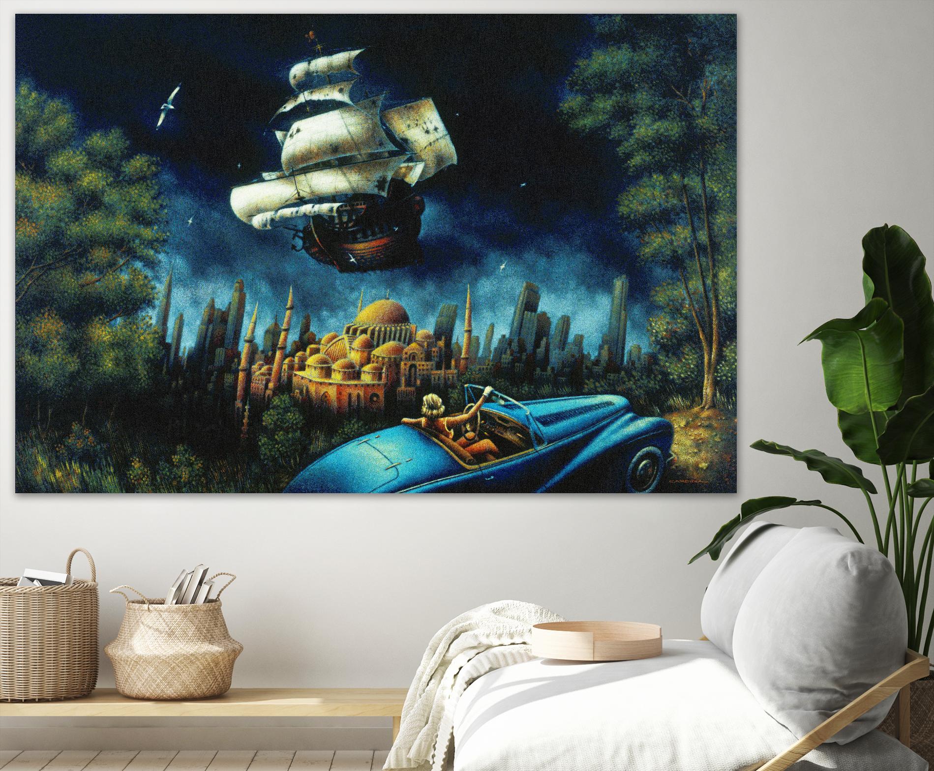 L'illusion du Mirage by Alain Cardinal on GIANT ART - beige figurative palace