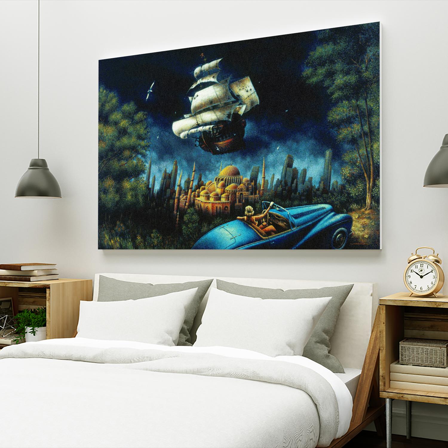 L'illusion du Mirage by Alain Cardinal on GIANT ART - beige figurative palace