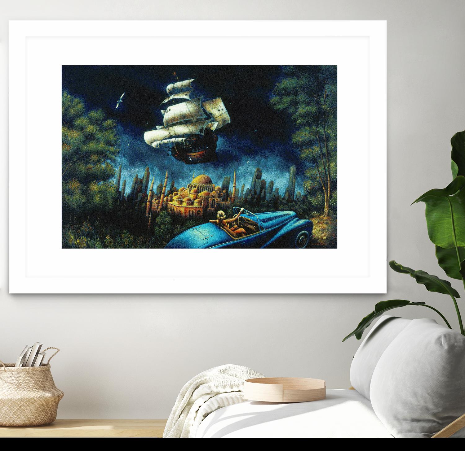 L'illusion du Mirage by Alain Cardinal on GIANT ART - beige figurative palace