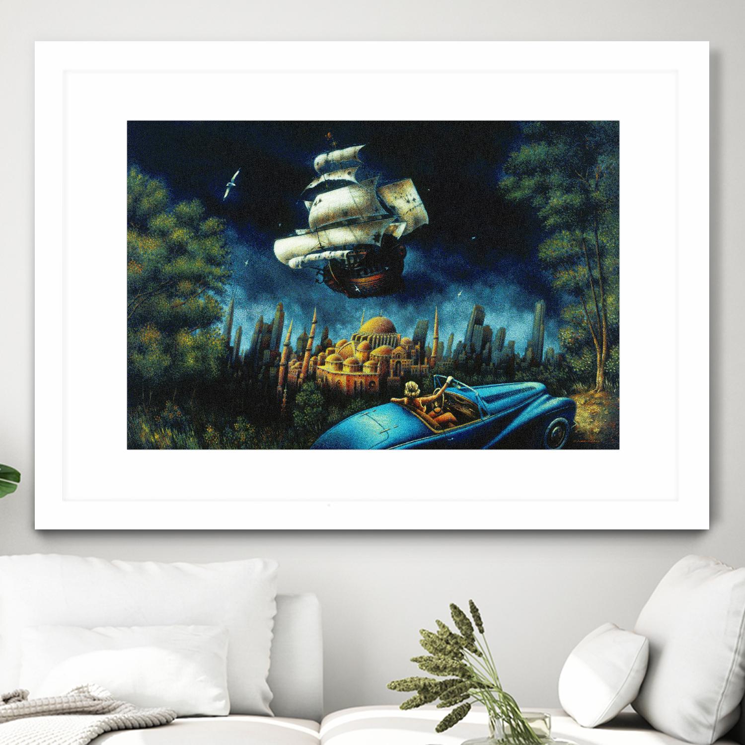 L'illusion du Mirage by Alain Cardinal on GIANT ART - beige figurative palace