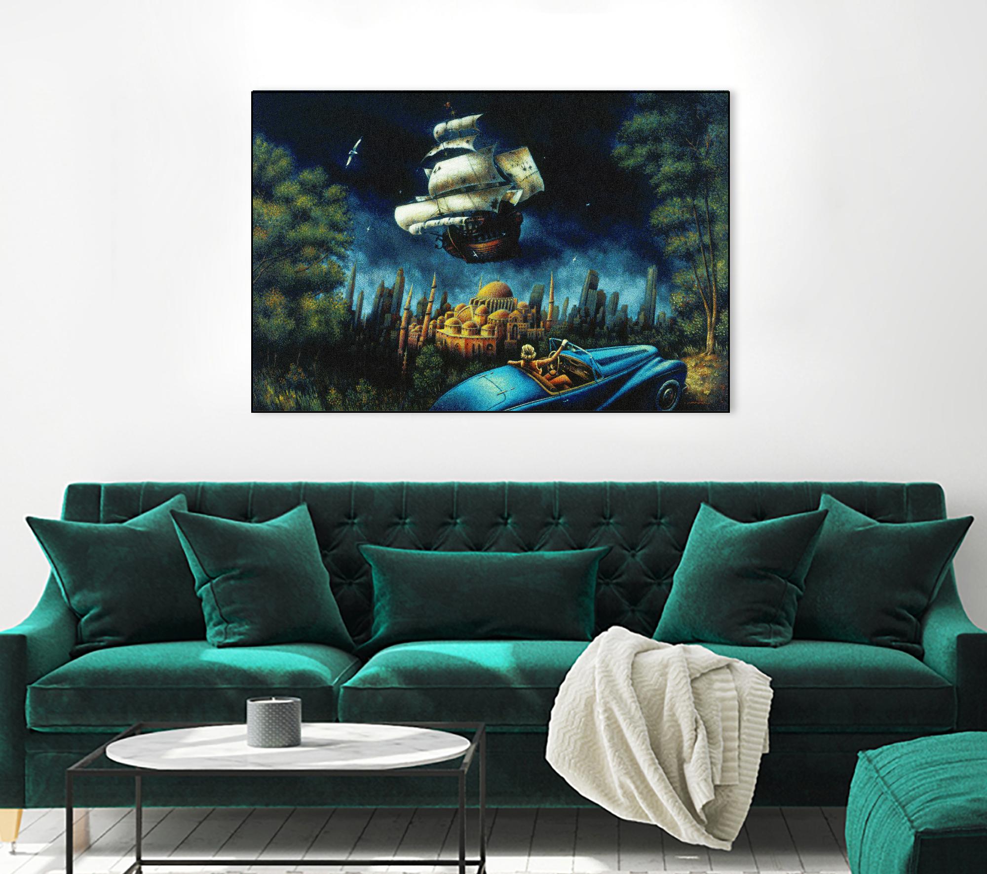 L'illusion du Mirage by Alain Cardinal on GIANT ART - beige figurative palace