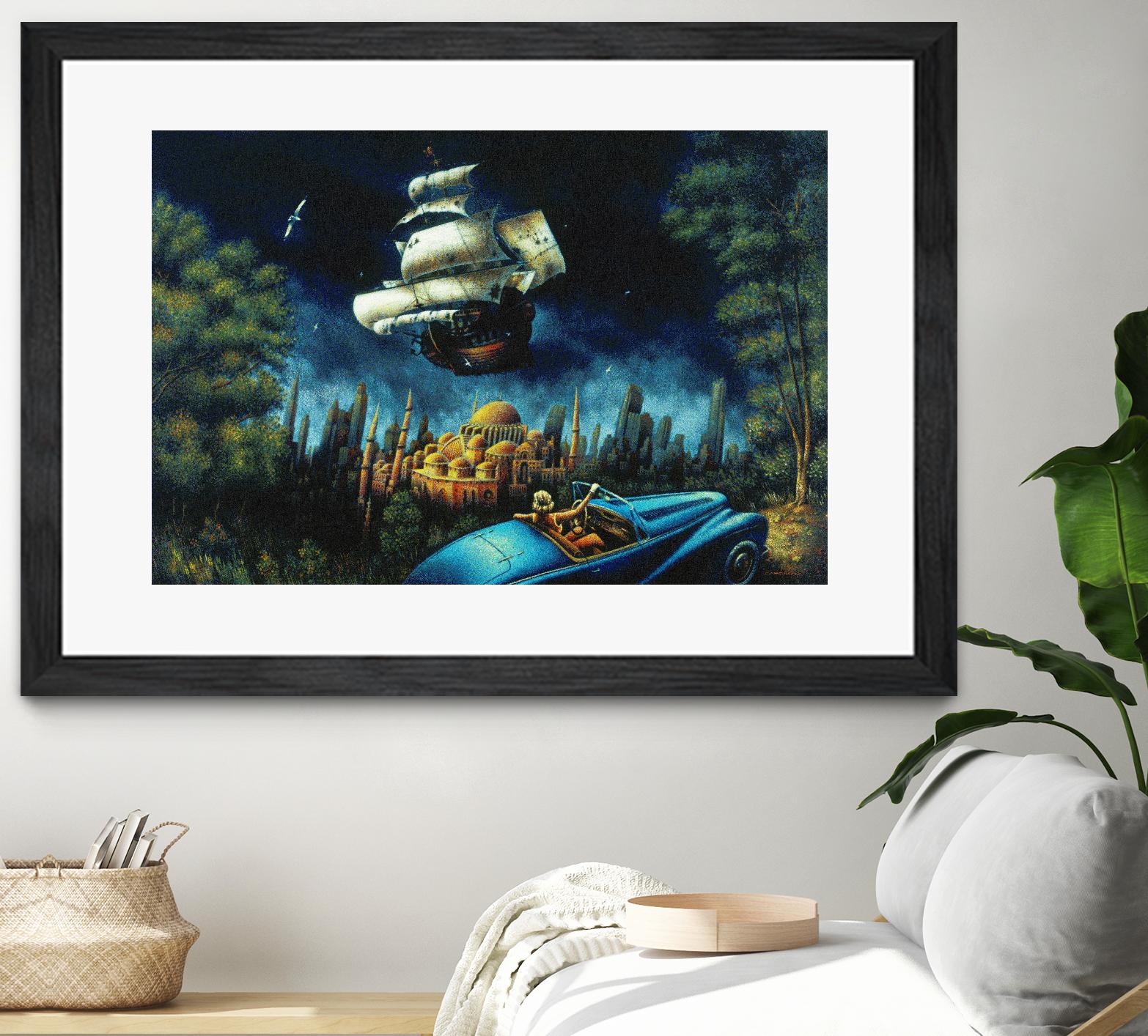 L'illusion du Mirage by Alain Cardinal on GIANT ART - beige figurative palace