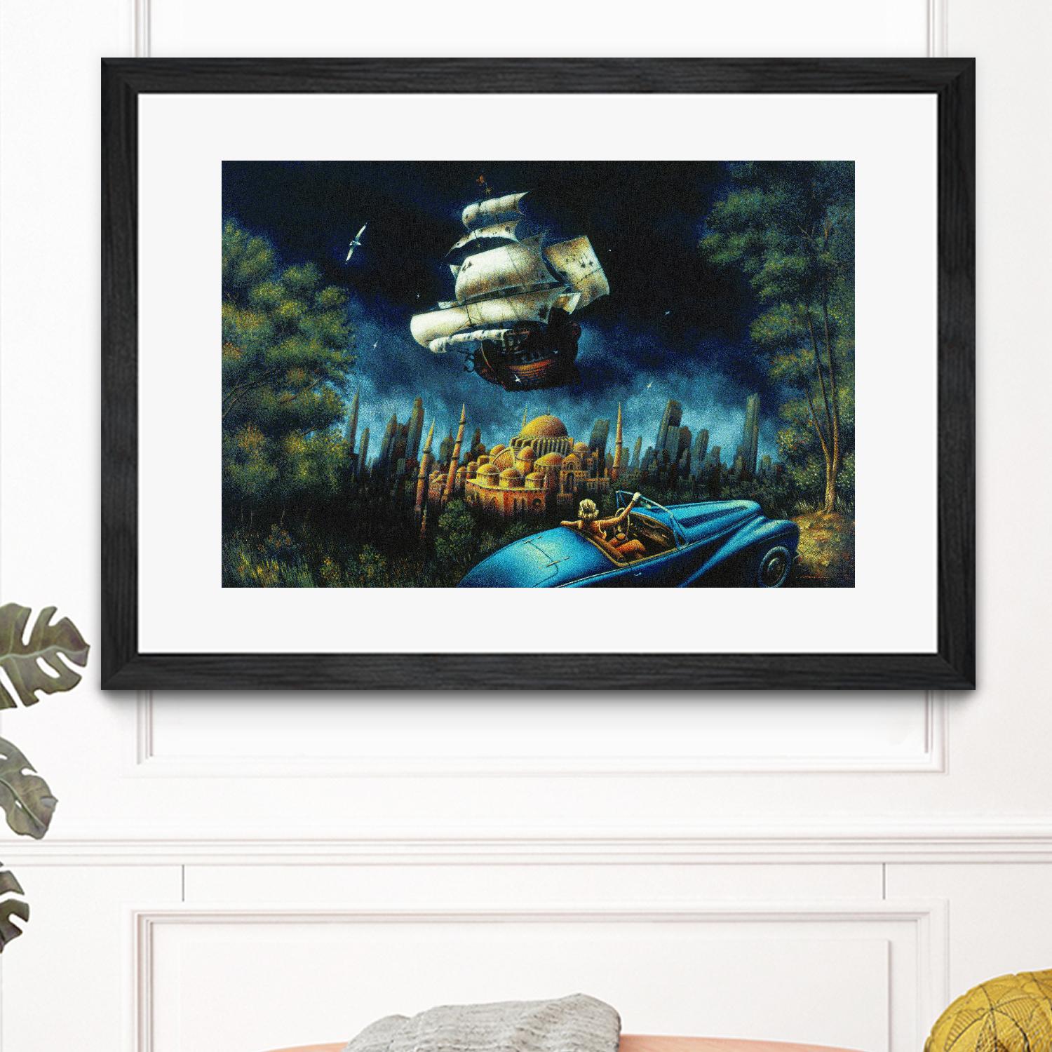 L'illusion du Mirage by Alain Cardinal on GIANT ART - beige figurative palace