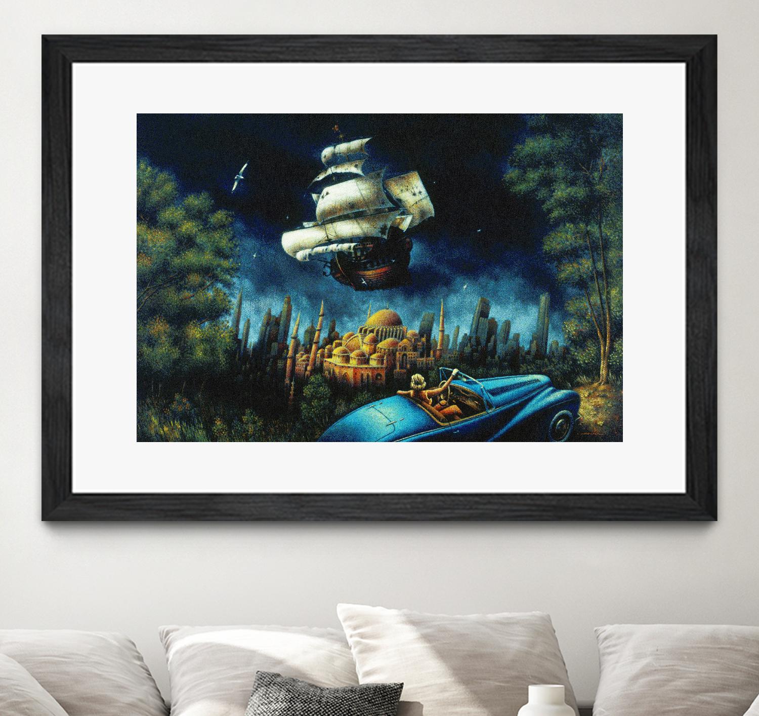 L'illusion du Mirage by Alain Cardinal on GIANT ART - beige figurative palace