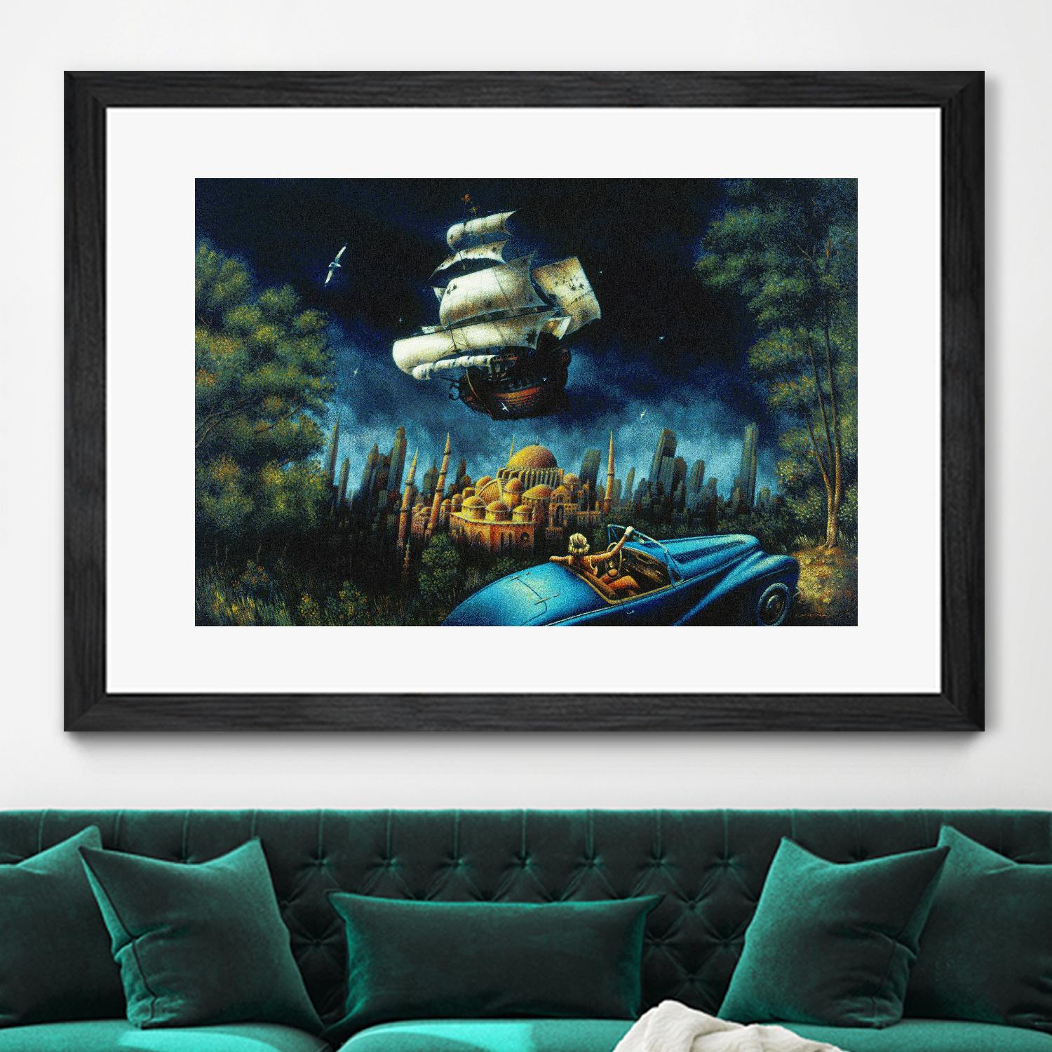 L'illusion du Mirage by Alain Cardinal on GIANT ART - beige figurative palace