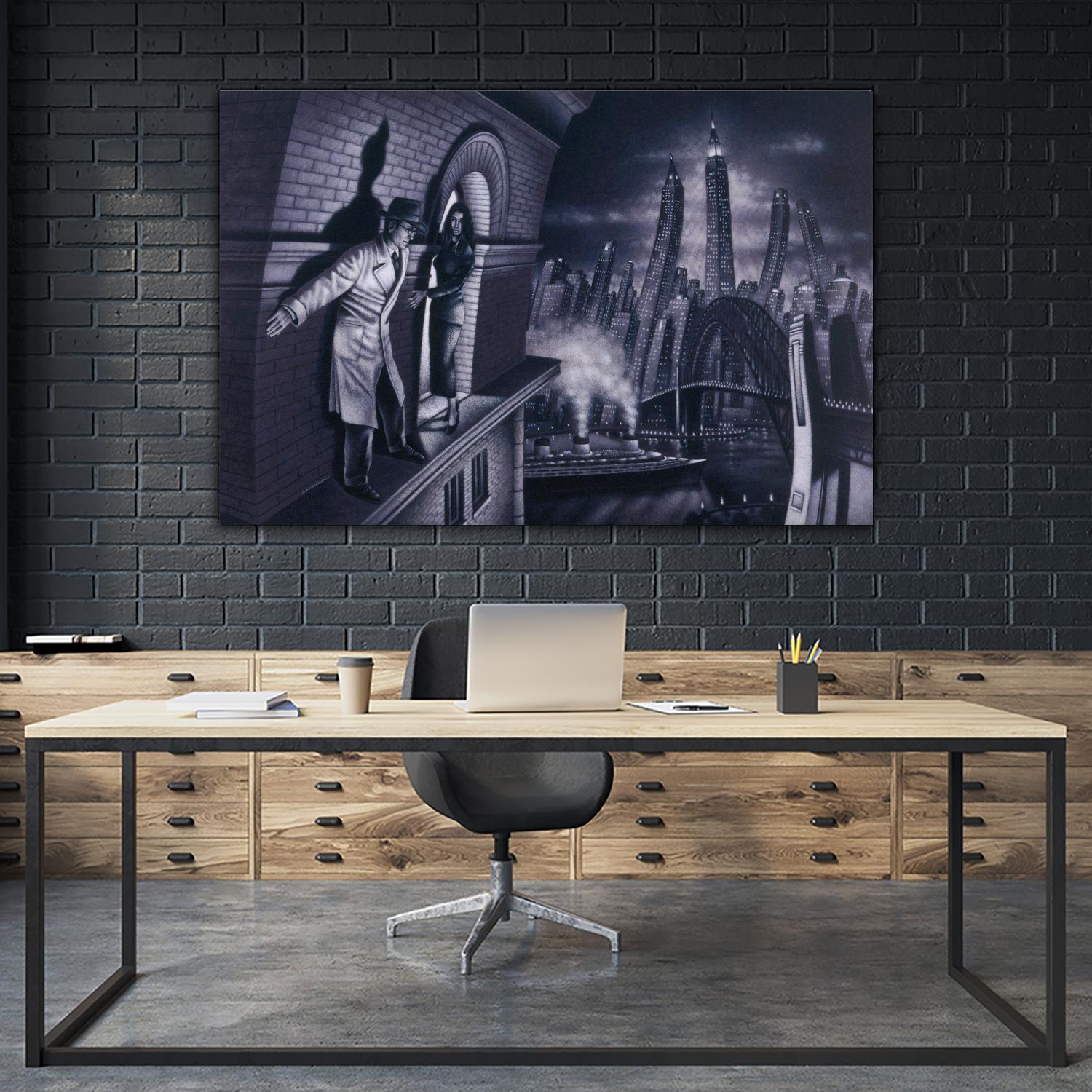 Série noire 3 by Alain Cardinal on GIANT ART - black black & white la nuit