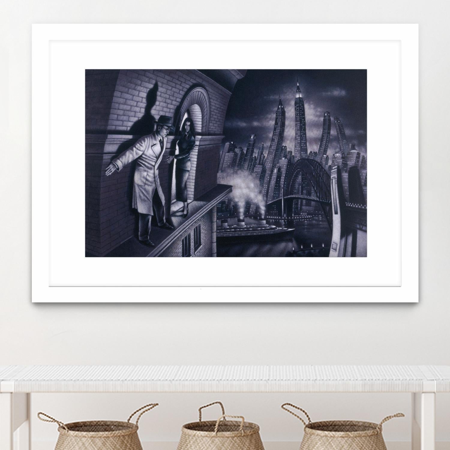 Série noire 3 by Alain Cardinal on GIANT ART - black black & white la nuit