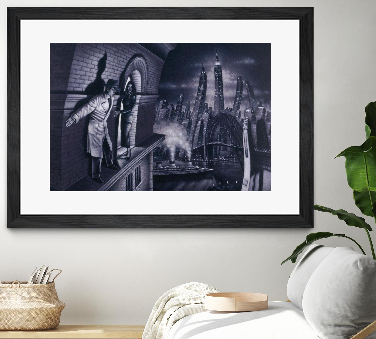 Série noire 3 by Alain Cardinal on GIANT ART - black black & white la nuit