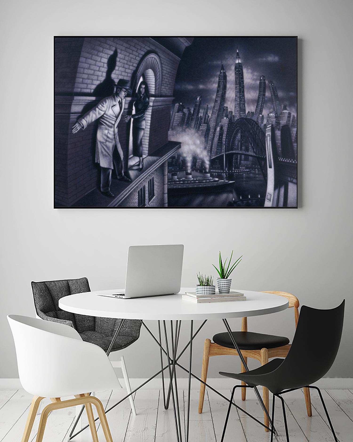 Série noire 3 by Alain Cardinal on GIANT ART - black black & white la nuit