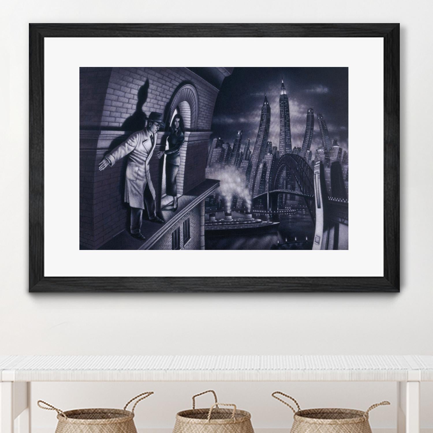 Série noire 3 by Alain Cardinal on GIANT ART - black black & white la nuit