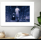 Narco Analyse by Alain Cardinal on GIANT ART - blue figurative ville