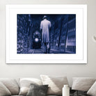 Narco Analyse by Alain Cardinal on GIANT ART - blue figurative ville