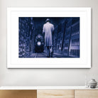 Narco Analyse by Alain Cardinal on GIANT ART - blue figurative ville