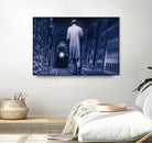 Narco Analyse by Alain Cardinal on GIANT ART - blue figurative ville