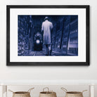 Narco Analyse by Alain Cardinal on GIANT ART - blue figurative ville