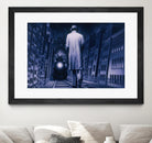 Narco Analyse by Alain Cardinal on GIANT ART - blue figurative ville