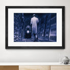 Narco Analyse by Alain Cardinal on GIANT ART - blue figurative ville