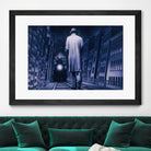 Narco Analyse by Alain Cardinal on GIANT ART - blue figurative ville