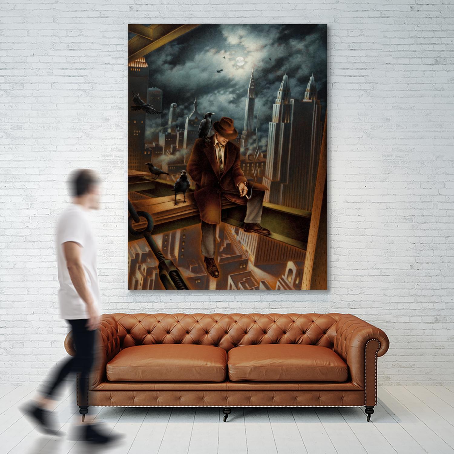 Dr. Orpheus by Alain Cardinal on GIANT ART - rust figurative poutre