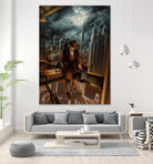 Dr. Orpheus by Alain Cardinal on GIANT ART - rust figurative poutre