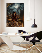 Dr. Orpheus by Alain Cardinal on GIANT ART - rust figurative poutre