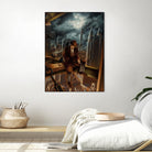 Dr. Orpheus by Alain Cardinal on GIANT ART - rust figurative poutre