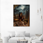 Dr. Orpheus by Alain Cardinal on GIANT ART - rust figurative poutre