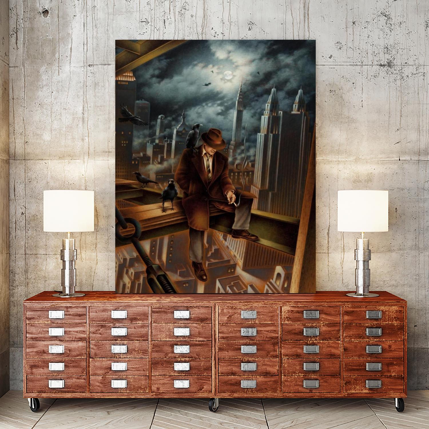 Dr. Orpheus by Alain Cardinal on GIANT ART - rust figurative poutre