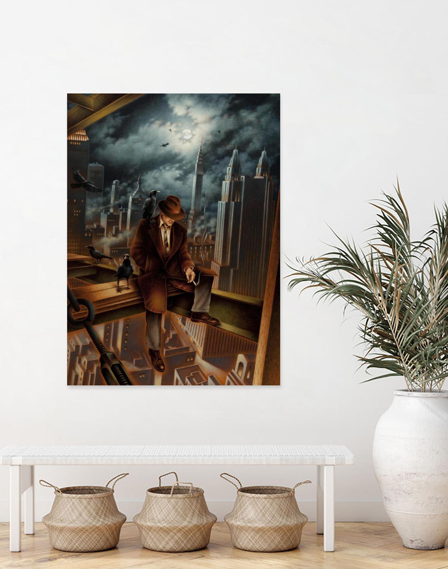 Dr. Orpheus by Alain Cardinal on GIANT ART - rust figurative poutre