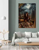 Dr. Orpheus by Alain Cardinal on GIANT ART - rust figurative poutre