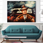 Dr. Alfred & Mr. James by Alain Cardinal on GIANT ART - beige figurative films