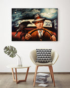 Dr. Alfred & Mr. James by Alain Cardinal on GIANT ART - beige figurative artistes du québec