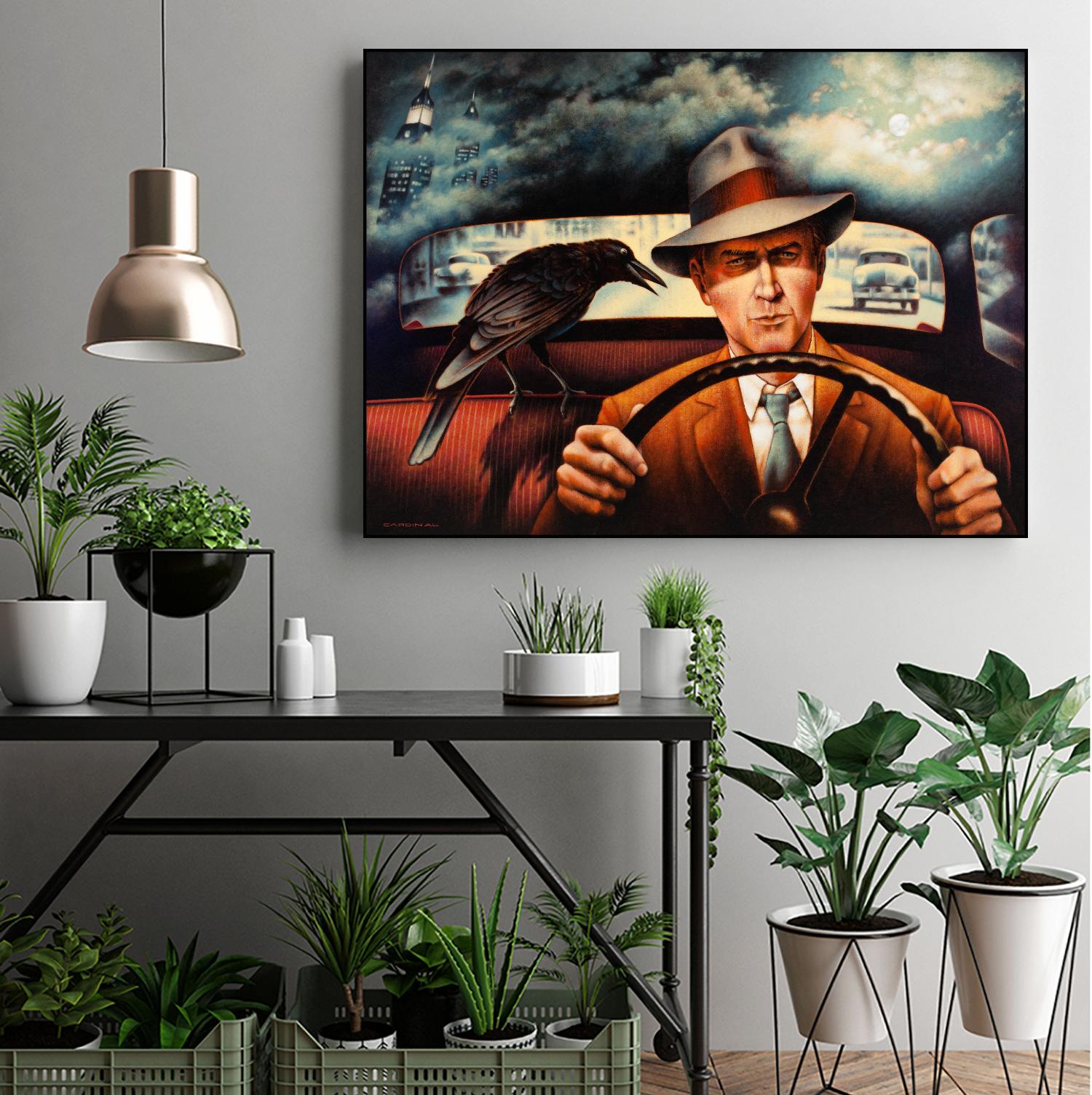 Dr. Alfred & Mr. James by Alain Cardinal on GIANT ART - beige figurative films