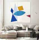 Happy by Diane Lambin on GIANT ART - white shapes triangles