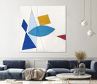 Happy by Diane Lambin on GIANT ART - white shapes triangles