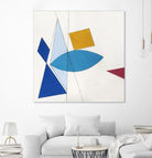 Happy by Diane Lambin on GIANT ART - white shapes triangles