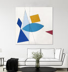 Happy by Diane Lambin on GIANT ART - white shapes triangles