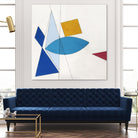 Happy by Diane Lambin on GIANT ART - white shapes triangles